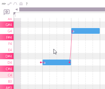 切换 Pitch Bend 显示
